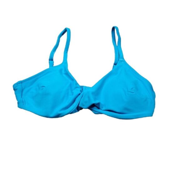 aerie Other - Aerie Twist Scoop Bikini Top Size XS Real Good Blue Padded Lined